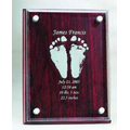 Medium Wood Plaque on Glass